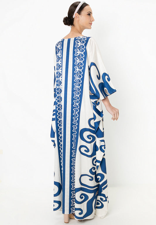 LAGA FRONT BUTTON KAFTAN - Navy