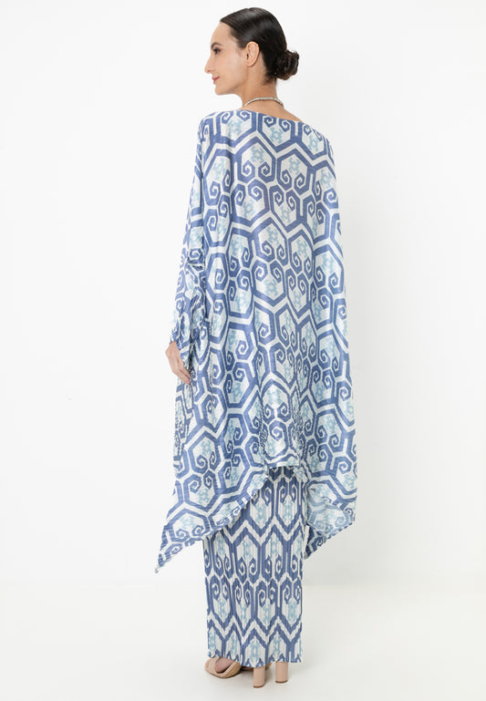 MELA PLEATED KURUNG SET - Navy