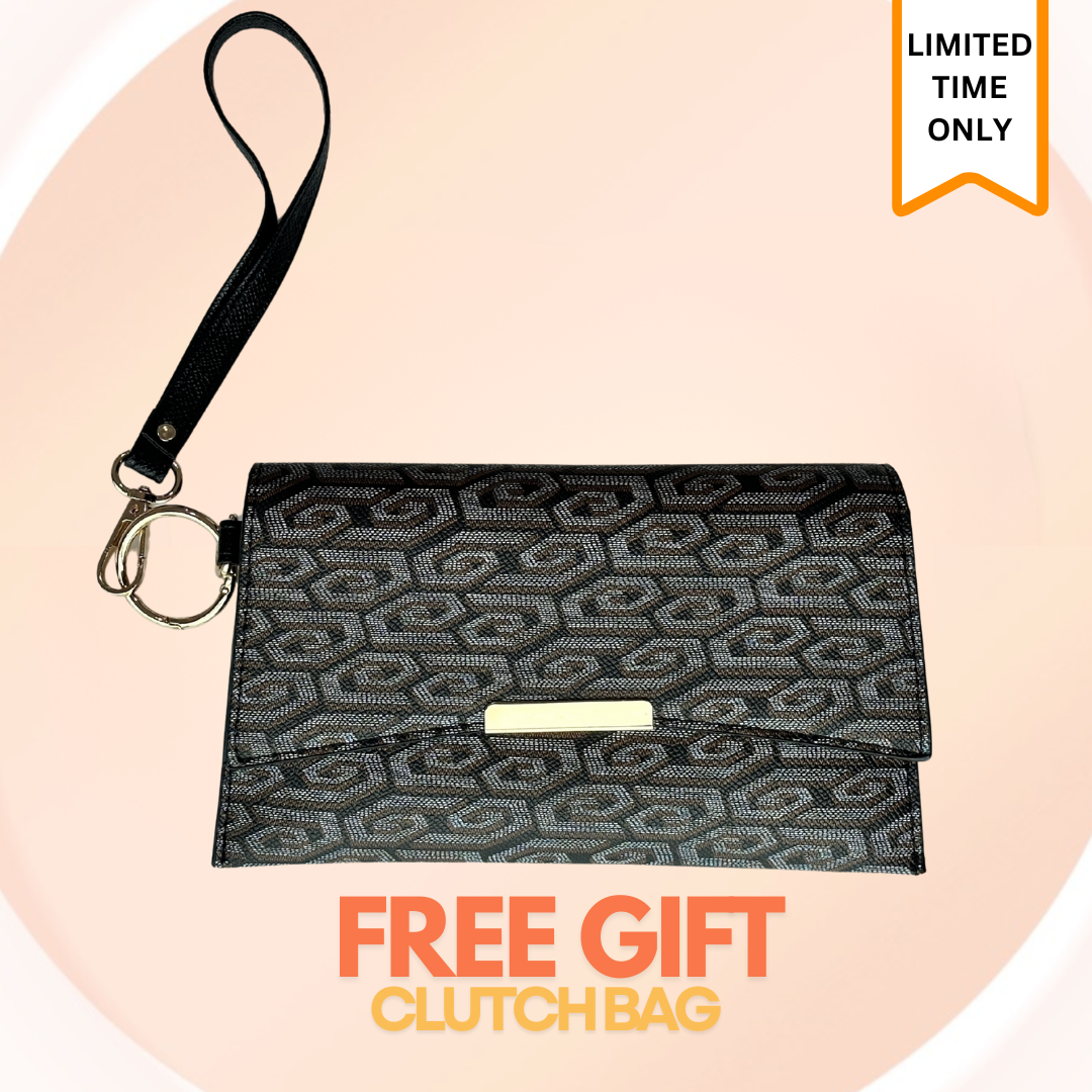 THE NIRA TOTE - BLACK BROWN