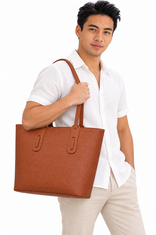 THE HERITAGE TOTE - EQUESTRIAN BROWN (PRE-ORDER)