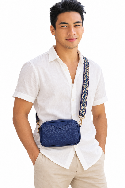 THE HERITAGE CROSSBODY BAG - LUMINOUS BLUE (PRE-ORDER)