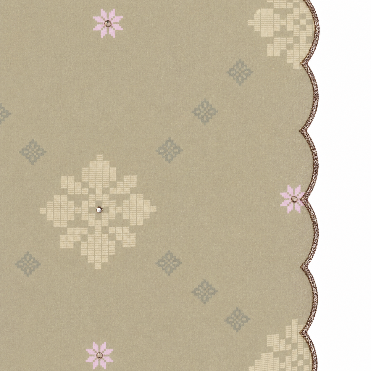 Seri Selendang Floral (Crystal)- Gold