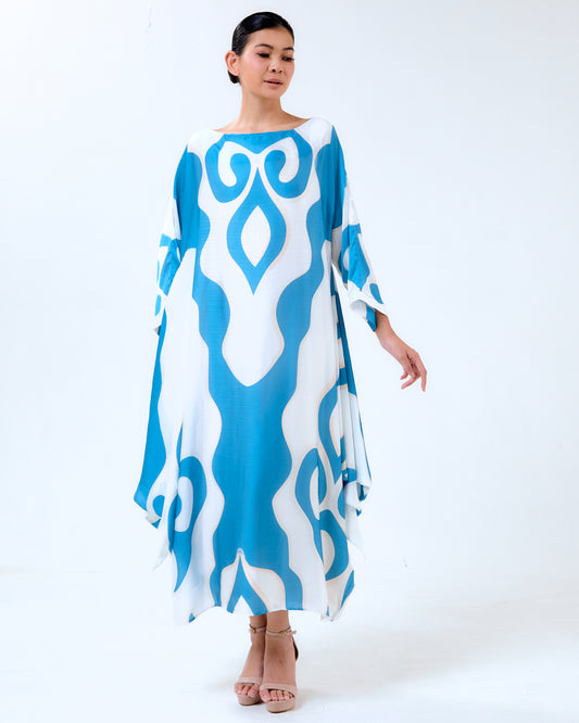 FREDDIE SIDE TIE KAFTAN - Blue (Pre-Order)