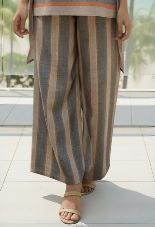 LINEN COLUMN PANTS - Orange (Pants Only!)