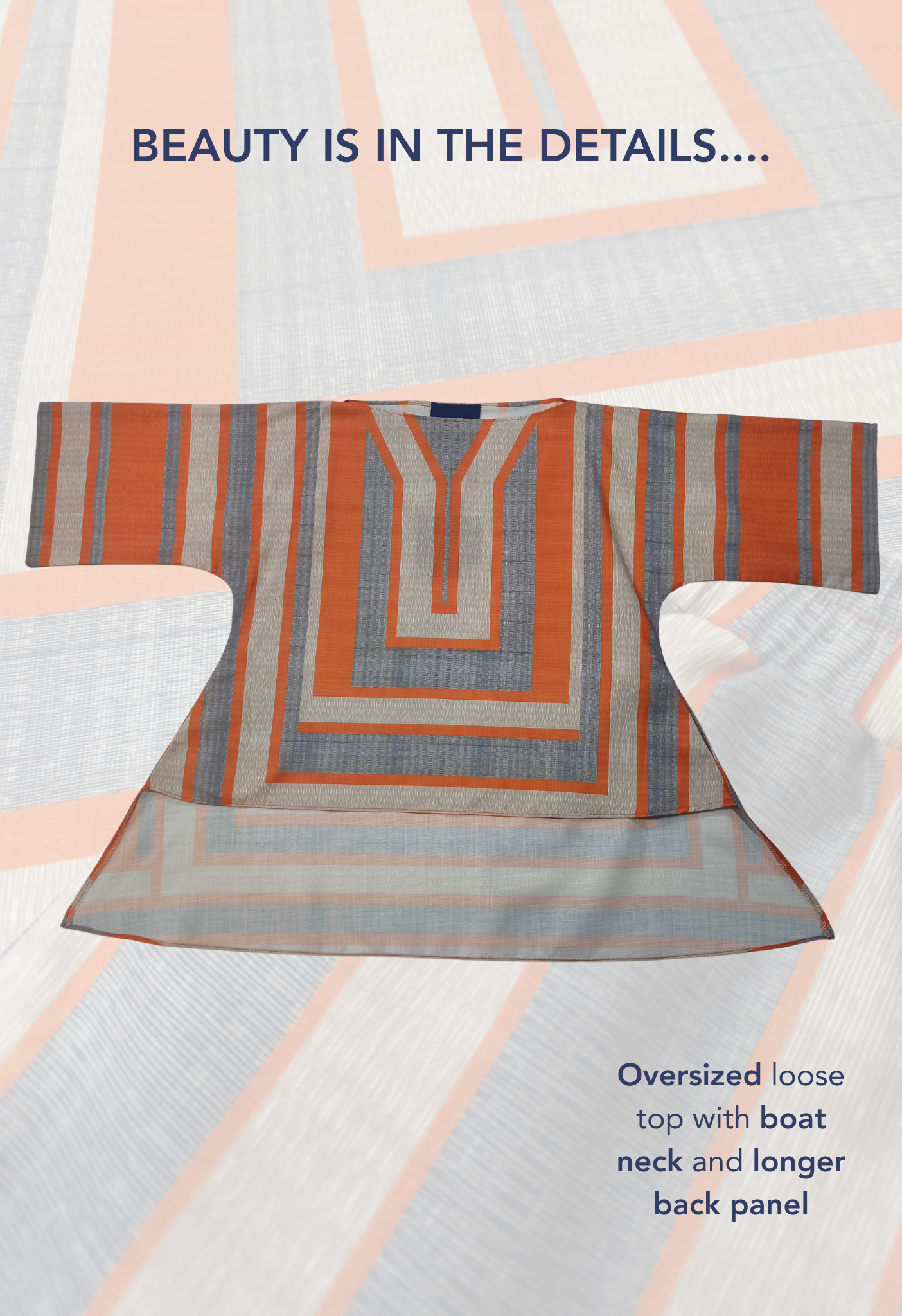 LINEN HI-LOW TOP - Orange (Top Only!)