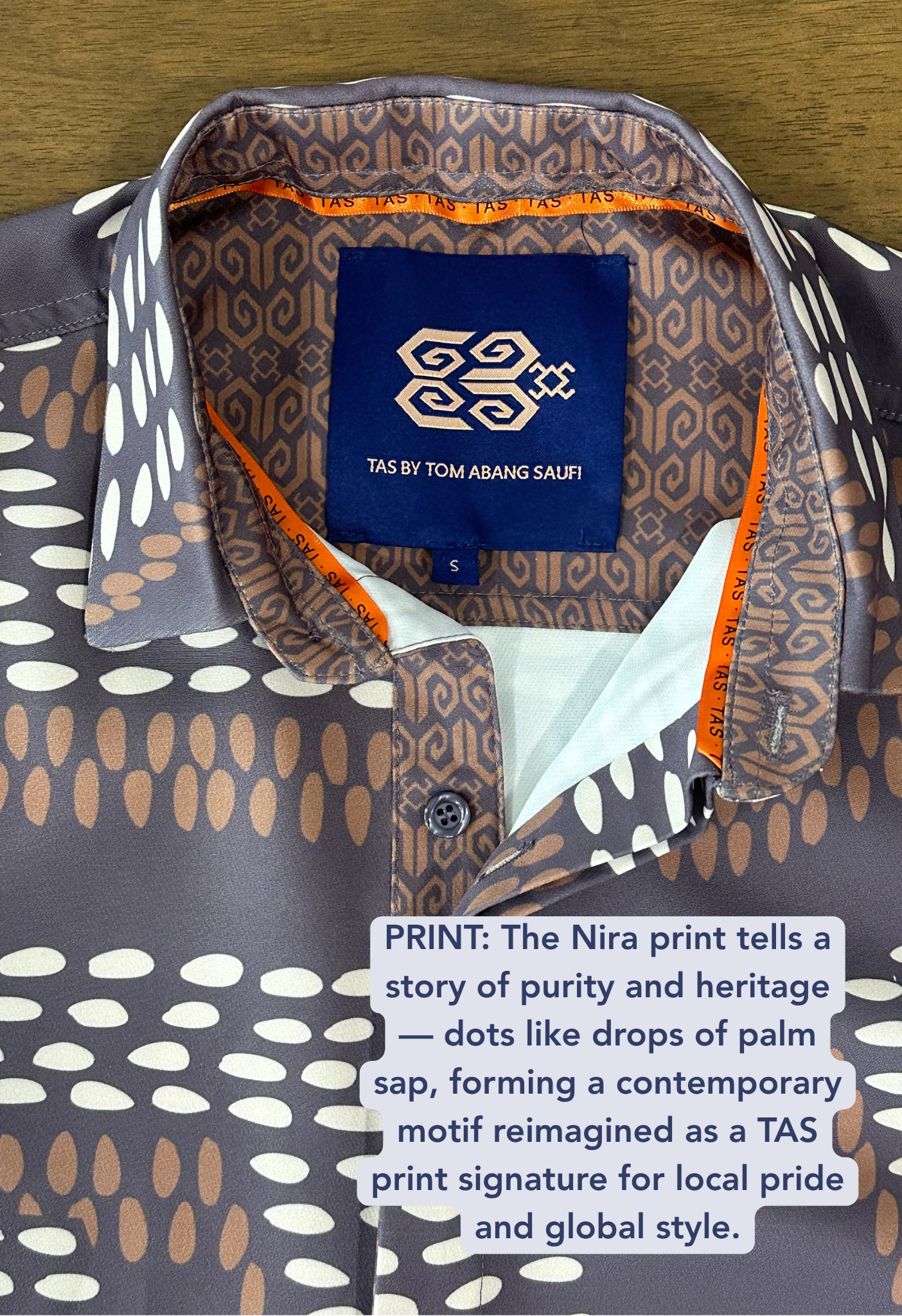 NIRA LONG SLEEVE SHIRT - Charcoal Brown