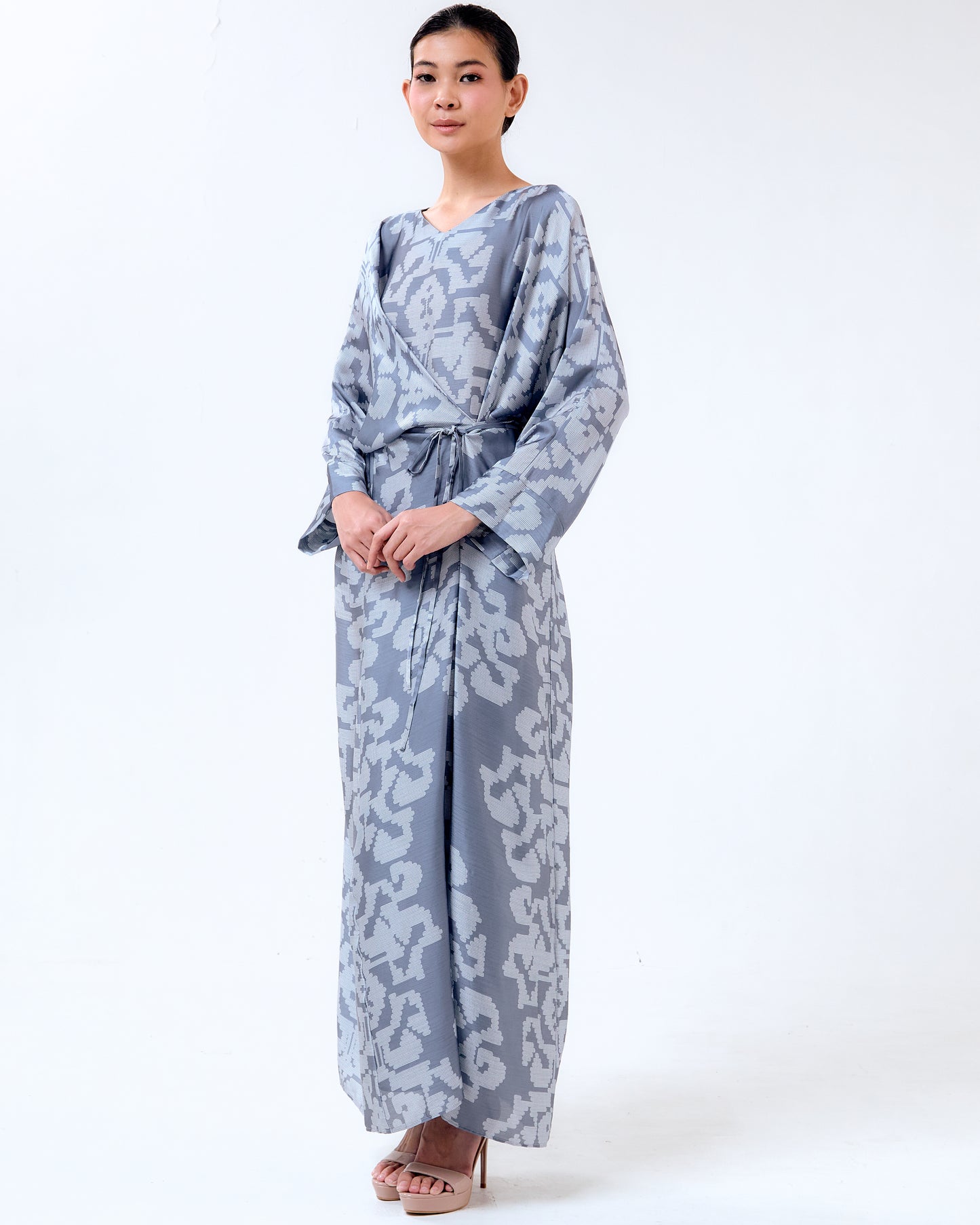 ABU KAFTAN WITH STRINGS - Grey (Pre-Order)