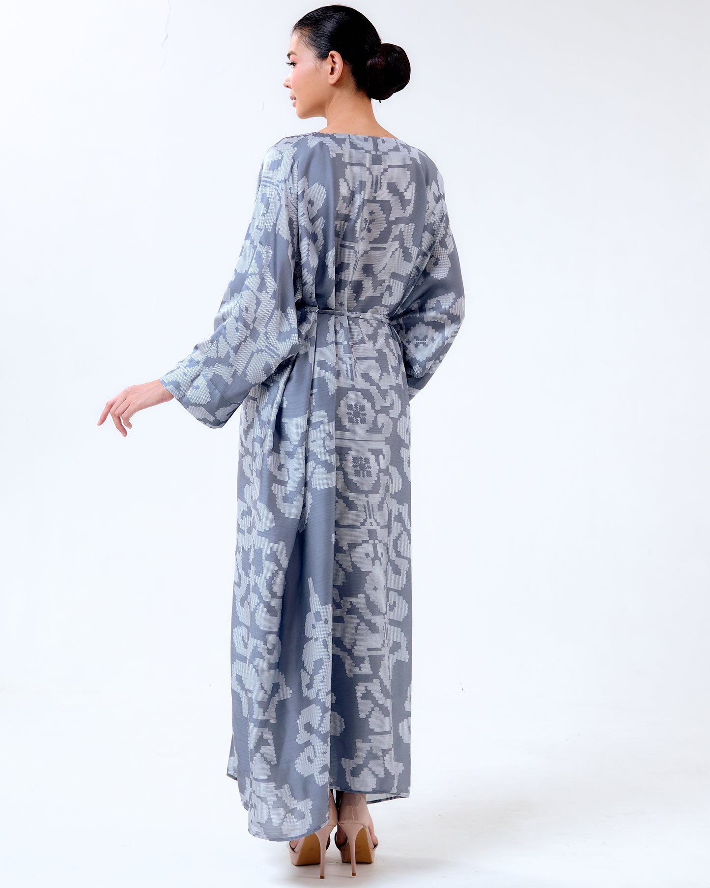 ABU KAFTAN WITH STRINGS - Grey (Pre-Order)