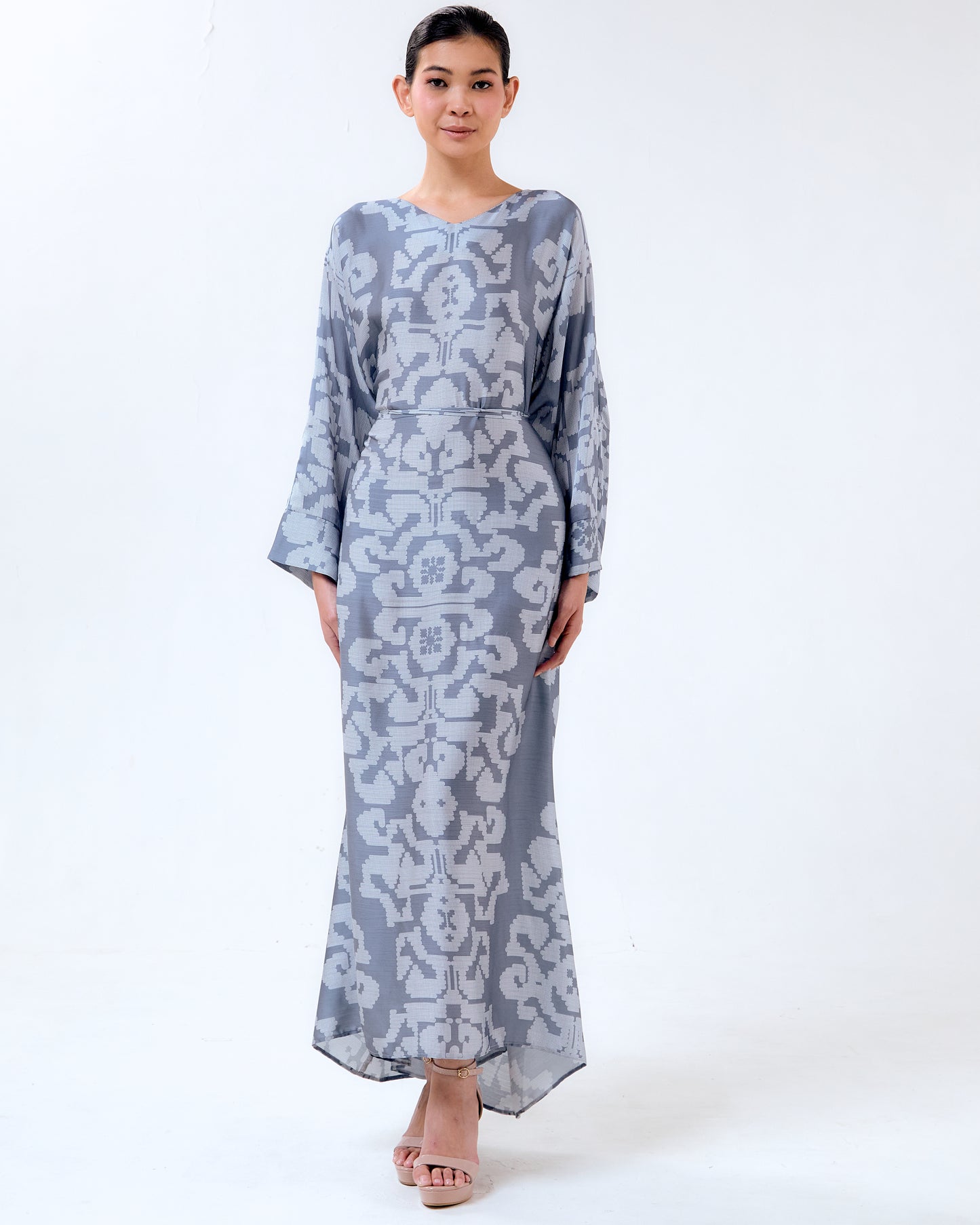 ABU KAFTAN WITH STRINGS - Grey (Pre-Order)