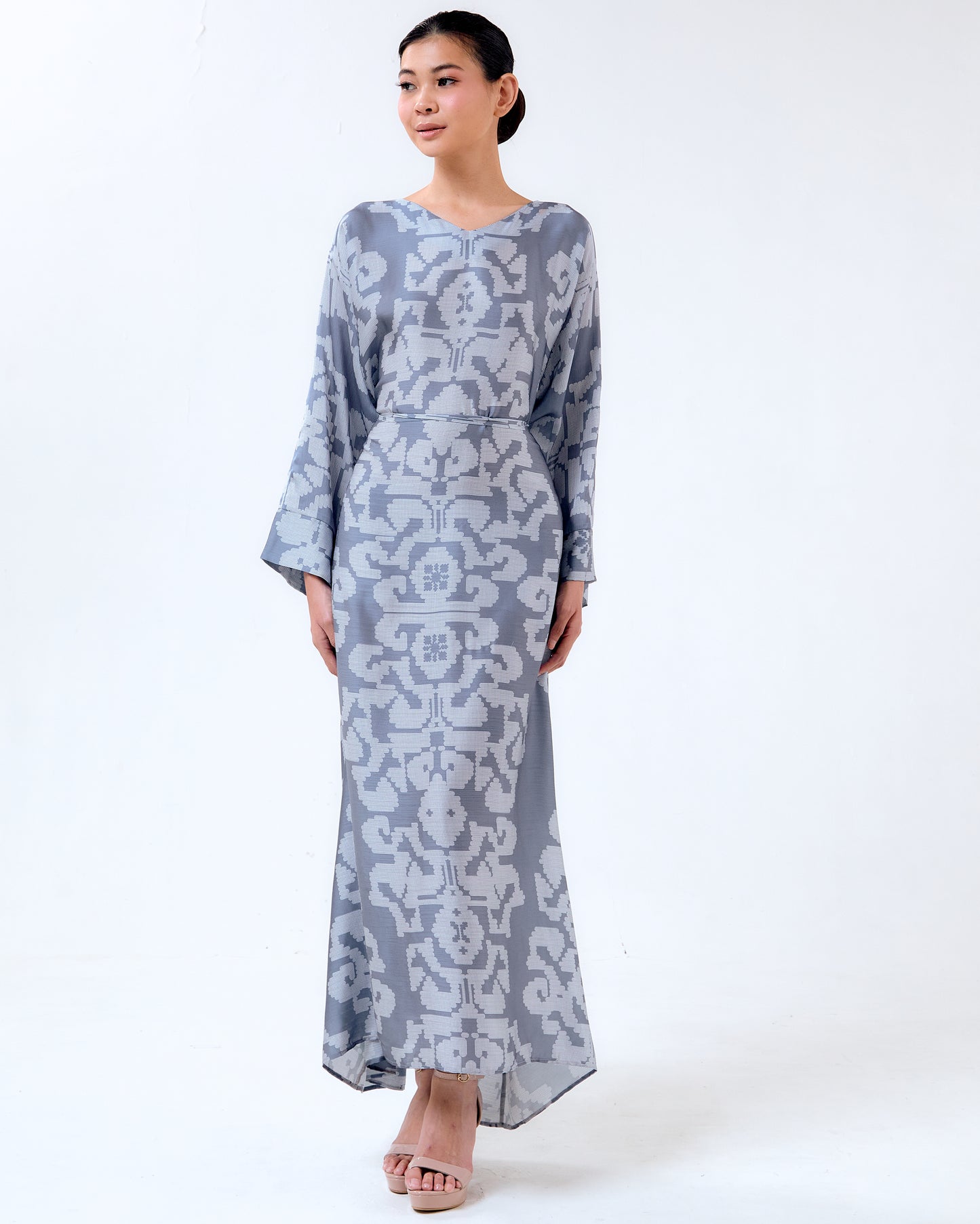 ABU KAFTAN WITH STRINGS - Grey (Pre-Order)