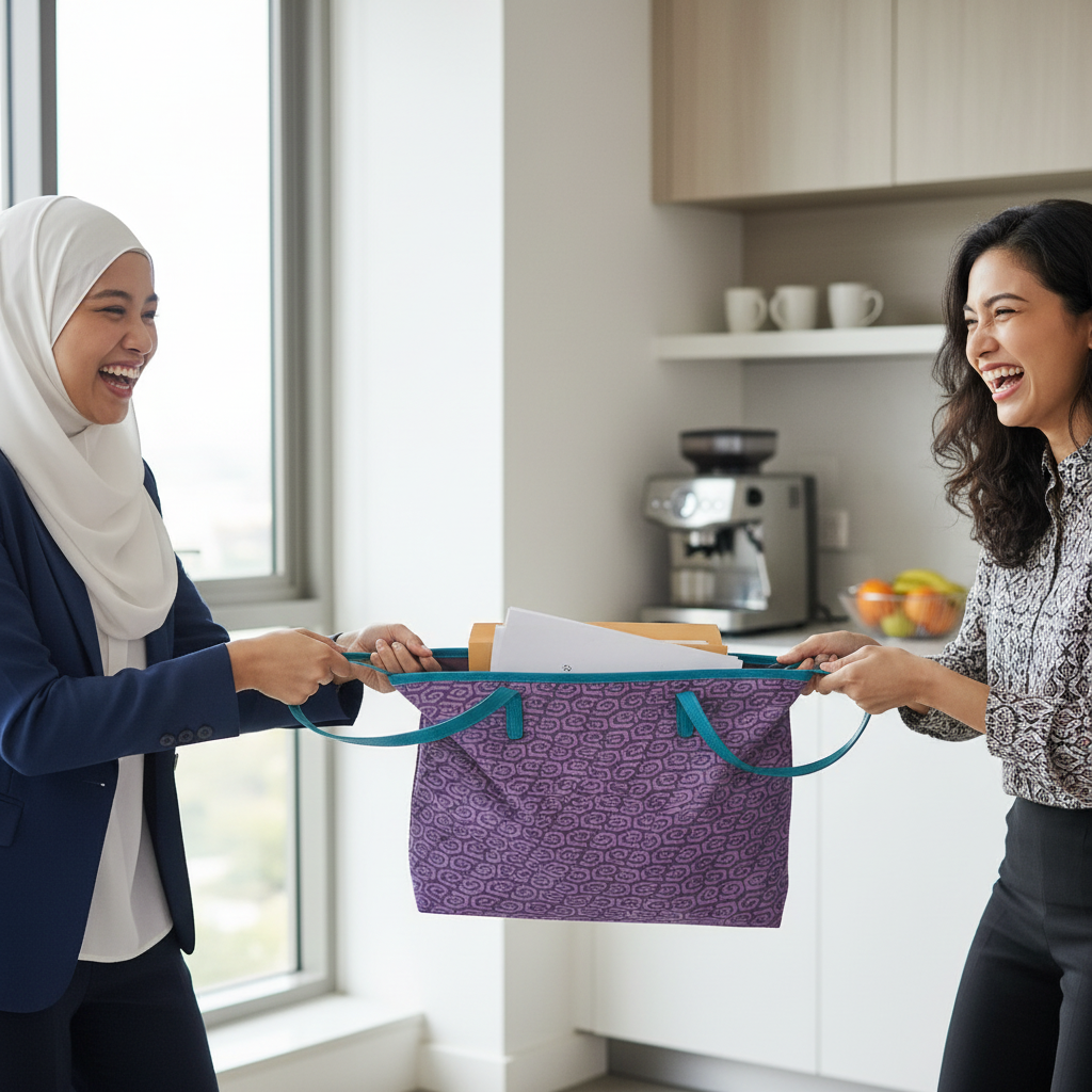 THE NIRA TOTE - ORCHID PURPLE [REJECT]