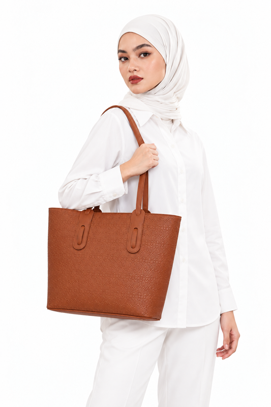 THE HERITAGE TOTE - EQUESTRIAN BROWN (PRE-ORDER)