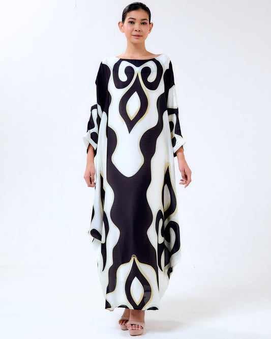 FREDDIE SIDE TIE KAFTAN - Black (Pre-Order)