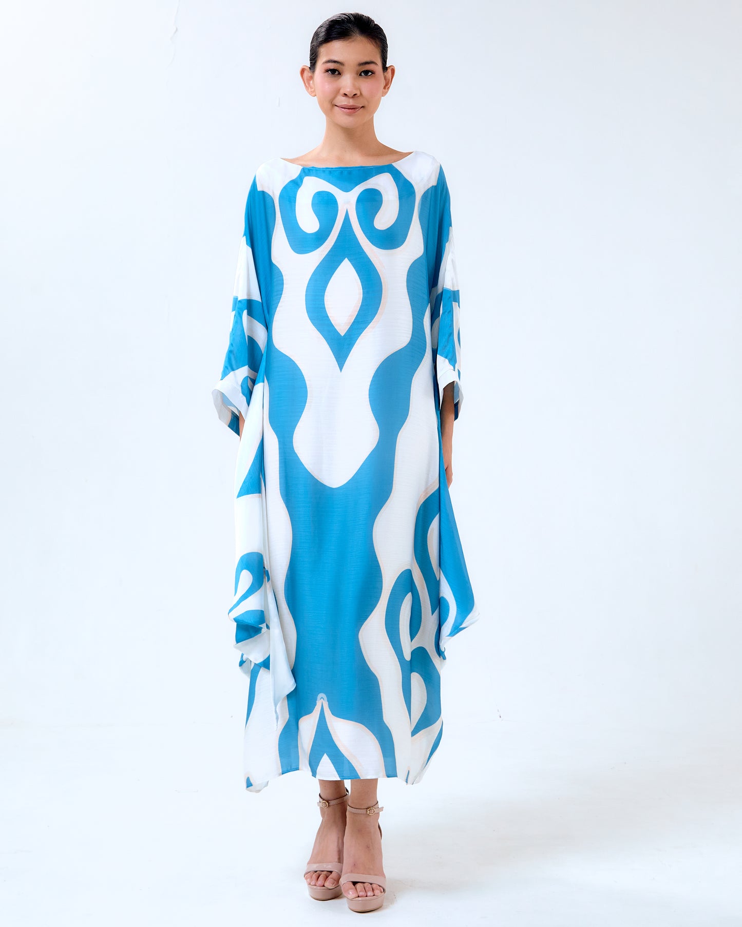 FREDDIE SIDE TIE KAFTAN - Blue (Pre-Order)