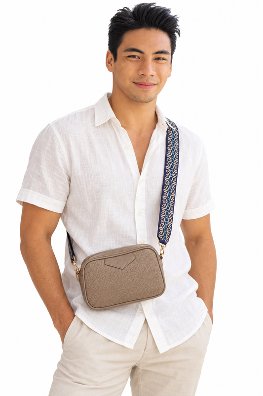 THE HERITAGE CROSSBODY BAG - FRENCH TAUPE (PRE-ORDER)