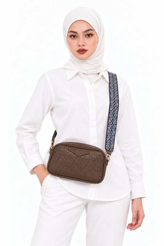 THE HERITAGE CROSSBODY BAG - TRUFFLE BROWN (PRE-ORDER)