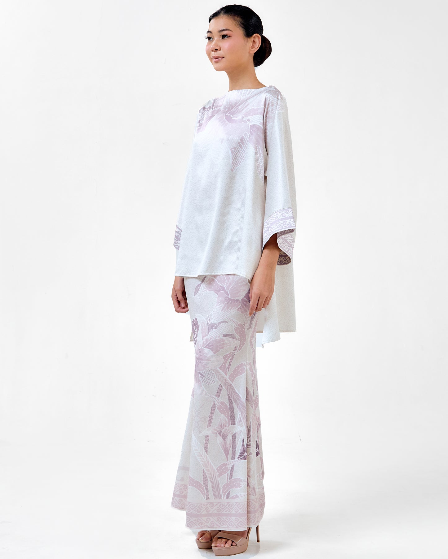 HENNY HI-LO KURUNG SET - Beige (Pre-Order)