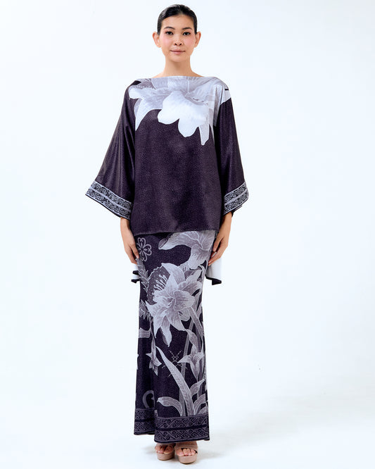 HENNY HI-LO KURUNG SET - Black (Pre-Order)