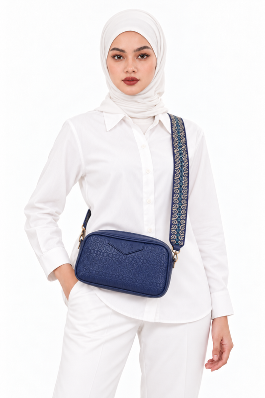 THE HERITAGE CROSSBODY BAG - LUMINOUS BLUE (PRE-ORDER)