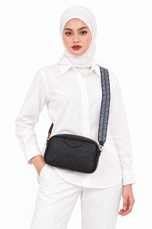 THE HERITAGE CROSSBODY BAG - LUXE BLACK (PRE-ORDER)