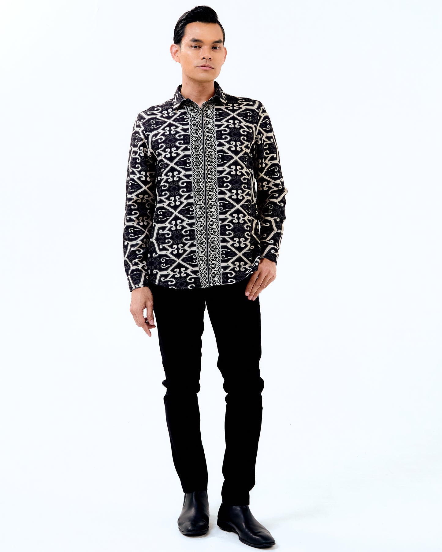 NITA LONG SLEEVES SHIRT - Black/Gold (Pre-Order)