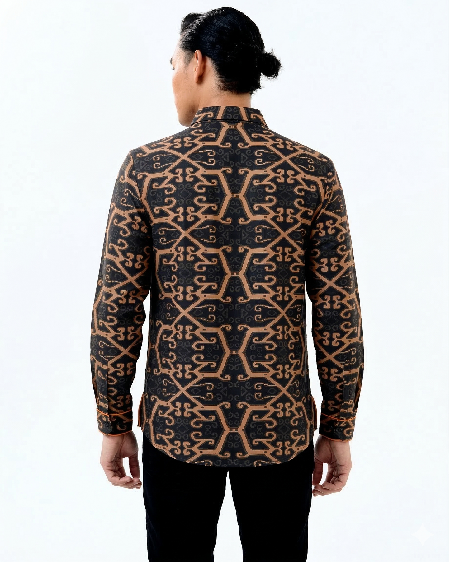 NITA LONG SLEEVES SHIRT - Black/Gold
