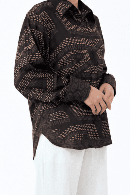 NIRA DAILY BLOUSE - BLACK