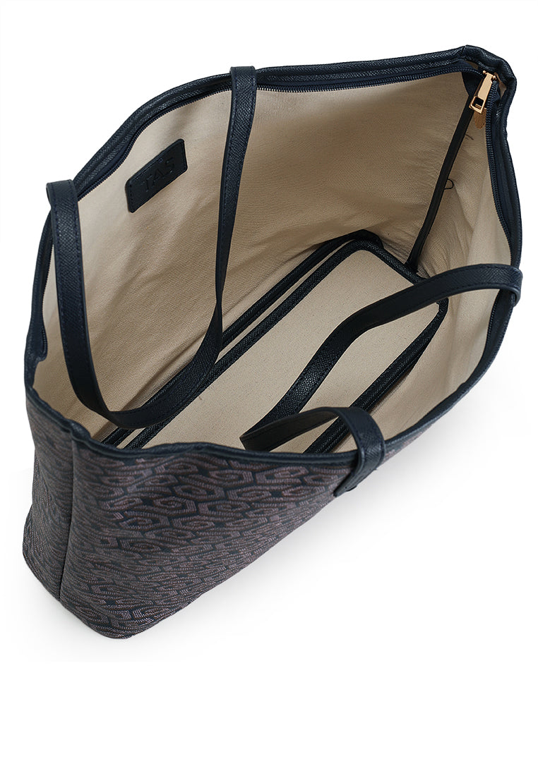 THE NIRA TOTE - SLATE BLUE