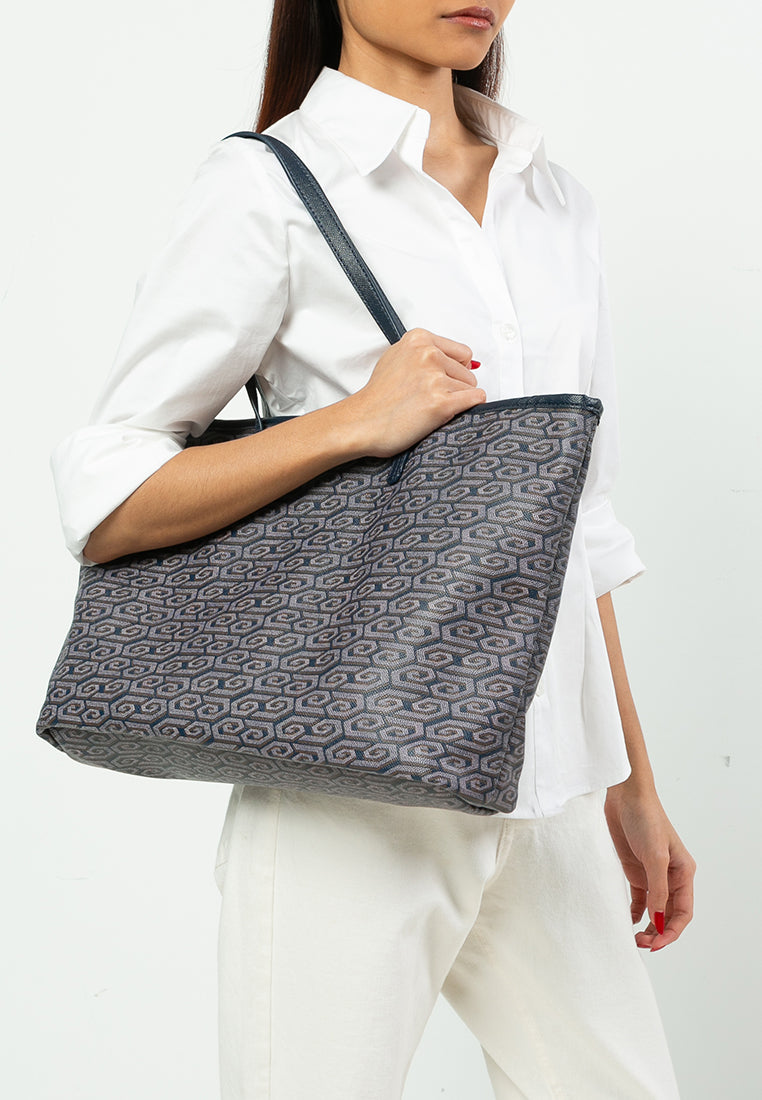 THE NIRA TOTE - SLATE BLUE