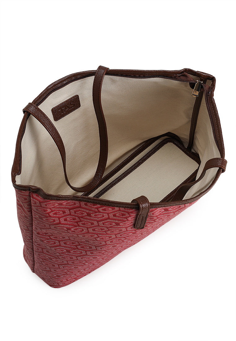 THE NIRA TOTE - DUSTY RED [REJECT]