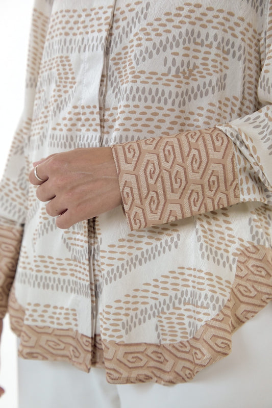 NIRA DAILY BLOUSE - BEIGE
