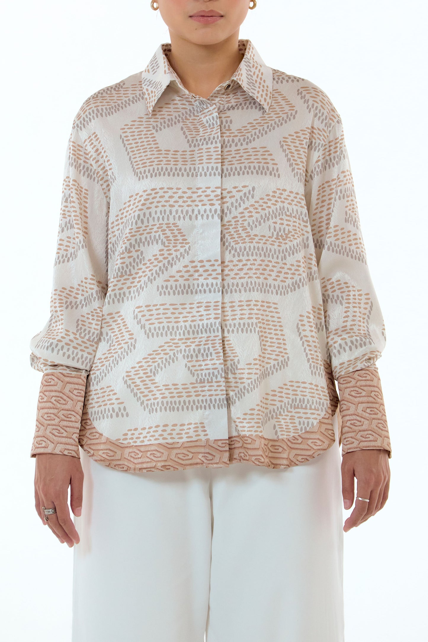 NIRA DAILY BLOUSE - BEIGE
