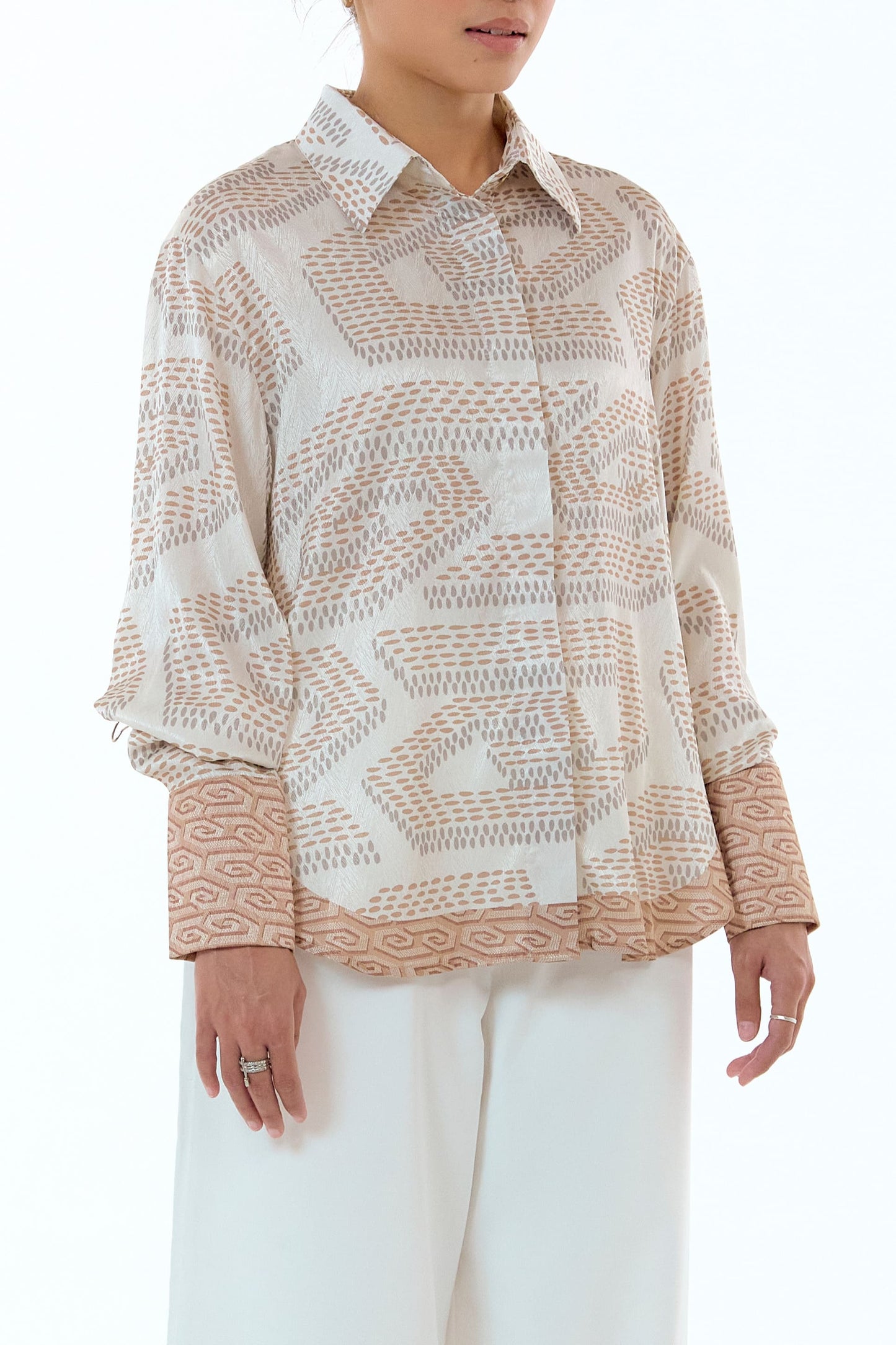 NIRA DAILY BLOUSE - BEIGE
