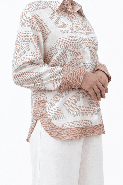 NIRA DAILY BLOUSE - BEIGE