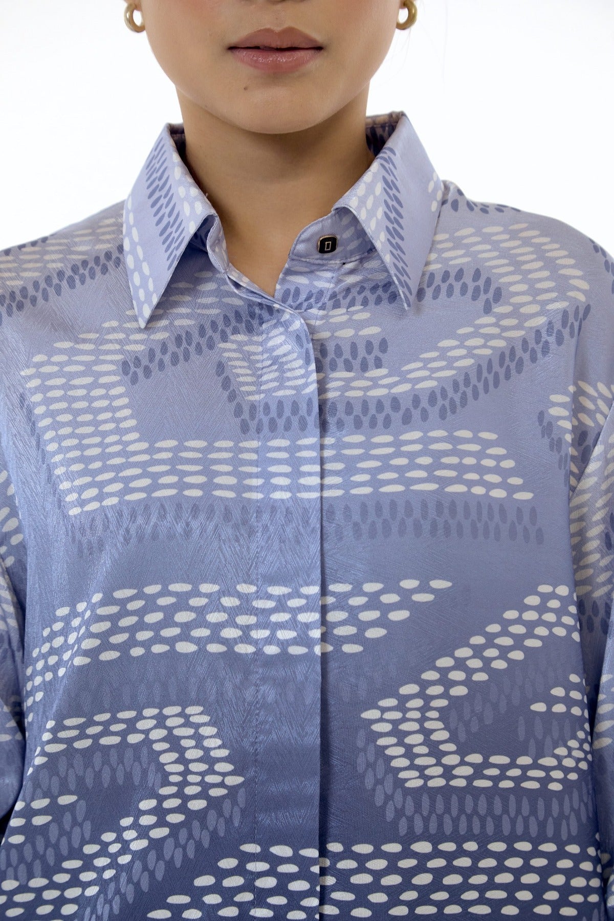 NIRA DAILY BLOUSE - BLUE OMBRE