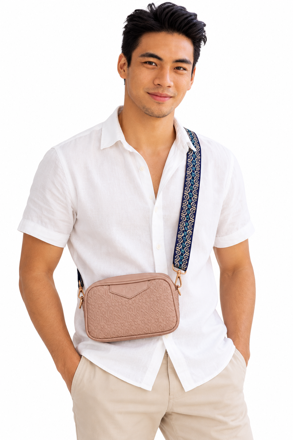 THE HERITAGE CROSSBODY BAG - PASTEL CLAY (PRE-ORDER)