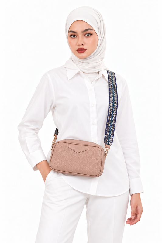THE HERITAGE CROSSBODY BAG - PASTEL CLAY (PRE-ORDER)