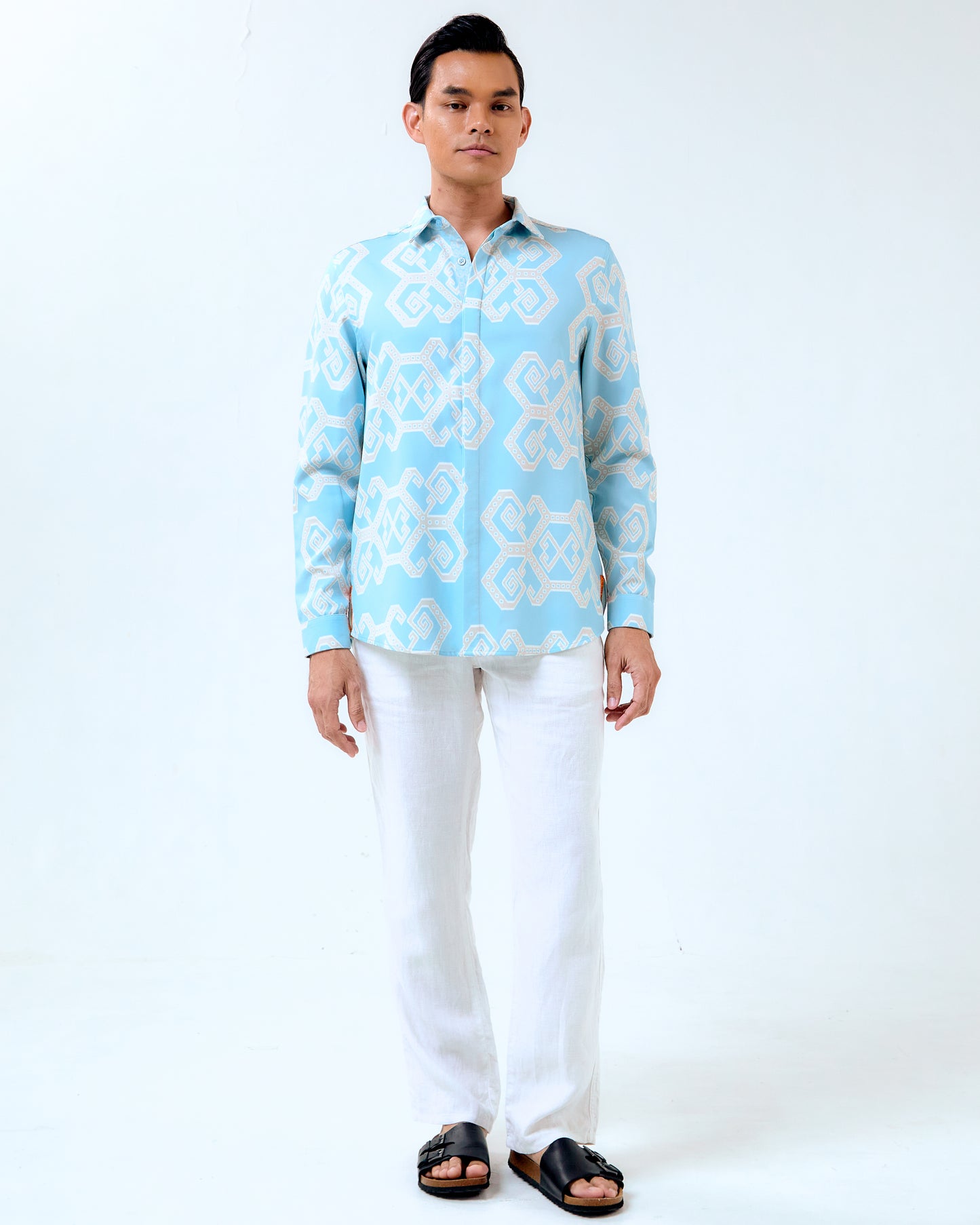 ROTAN LONG SLEEVES SHIRT - Light Blue (Pre-Order)