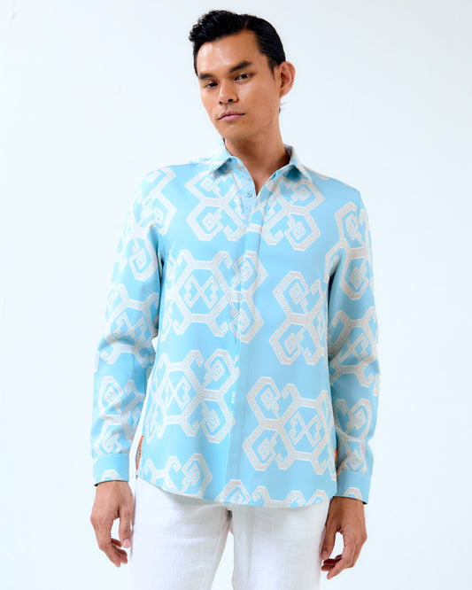 ROTAN LONG SLEEVES SHIRT - Light Blue (Pre-Order)