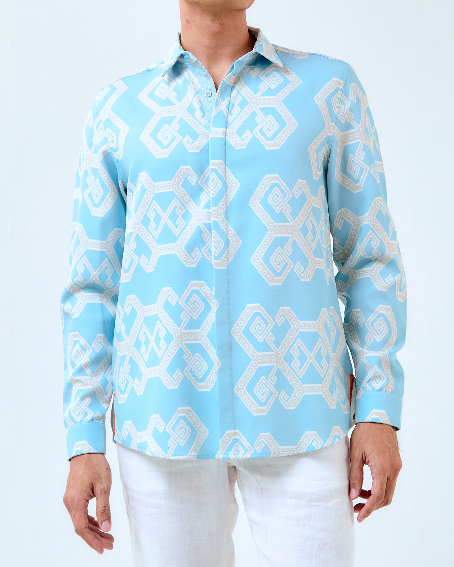 ROTAN LONG SLEEVES SHIRT - Light Blue (Pre-Order)