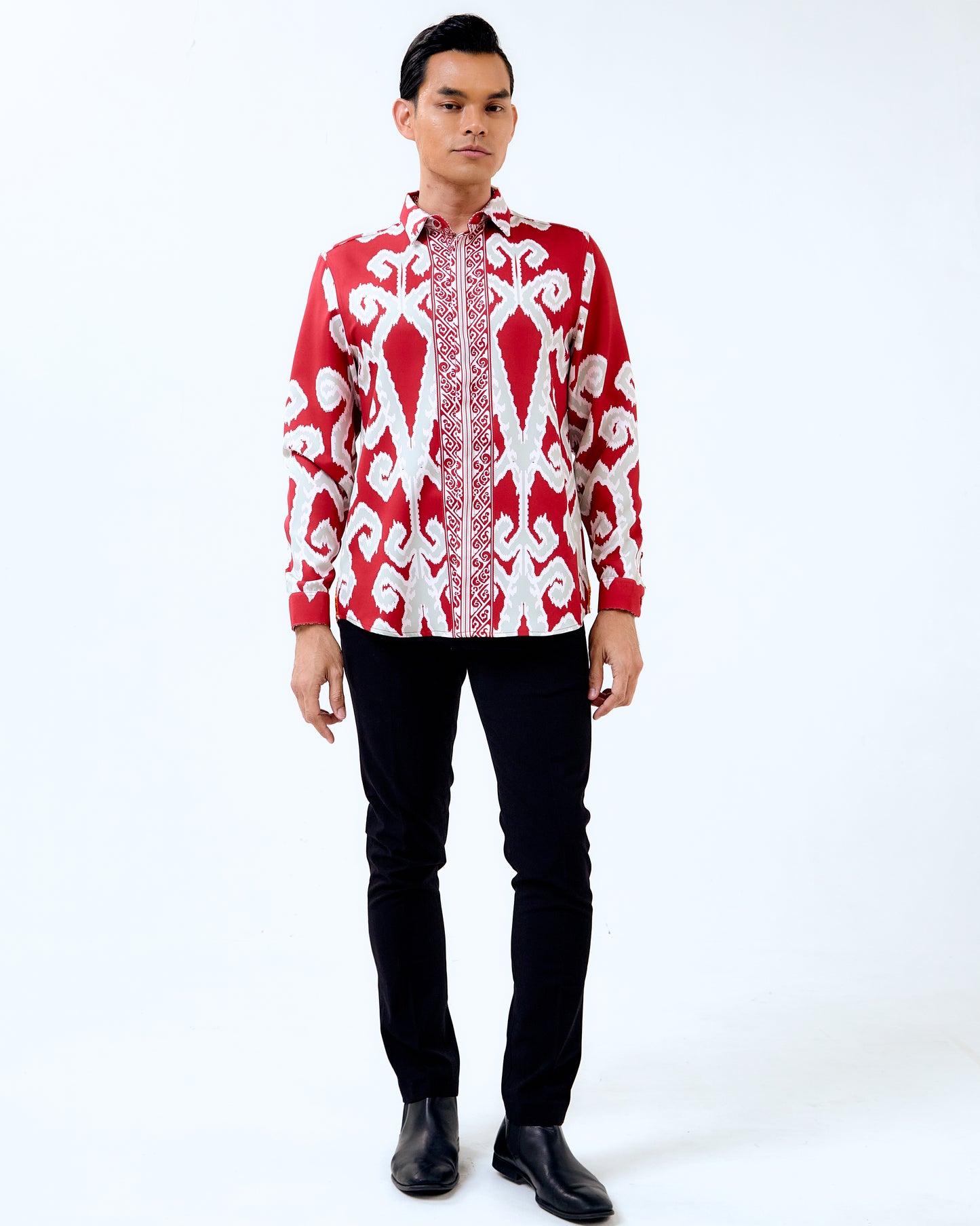 SANDY LONG SLEEVES SHIRT - Red (Pre-Order)