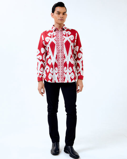 SANDY LONG SLEEVES SHIRT - Red (Pre-Order)