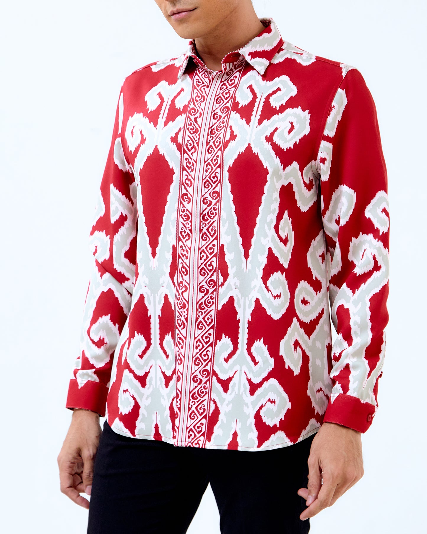 SANDY LONG SLEEVES SHIRT - Red (Pre-Order)