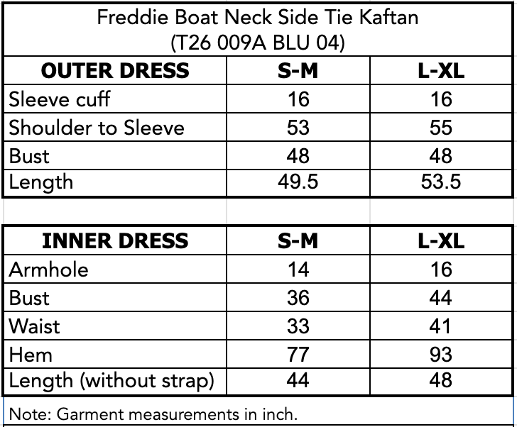 FREDDIE SIDE TIE KAFTAN - Blue (Pre-Order)