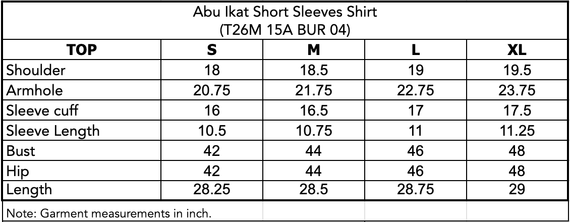 ABU IKAT SHORT SLEEVE SHIRT - Pink (Pre-Order)