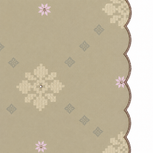 Seri Selendang Floral (Crystal)- Gold