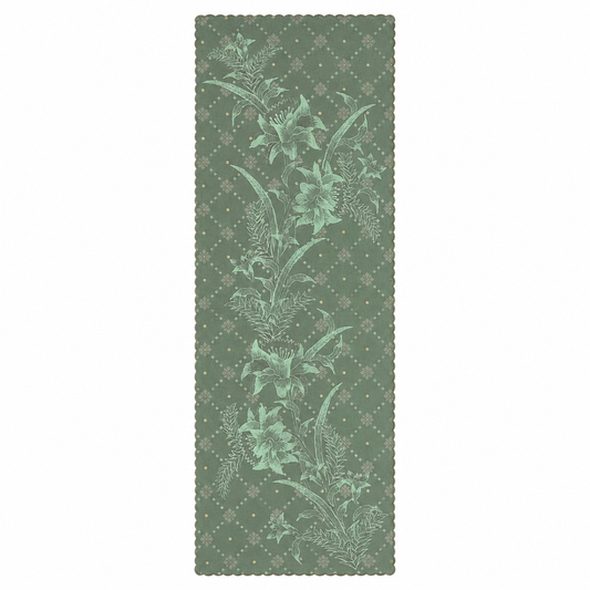 [CLEARANCE] Seri Selendang Floral (Crystal)- Green