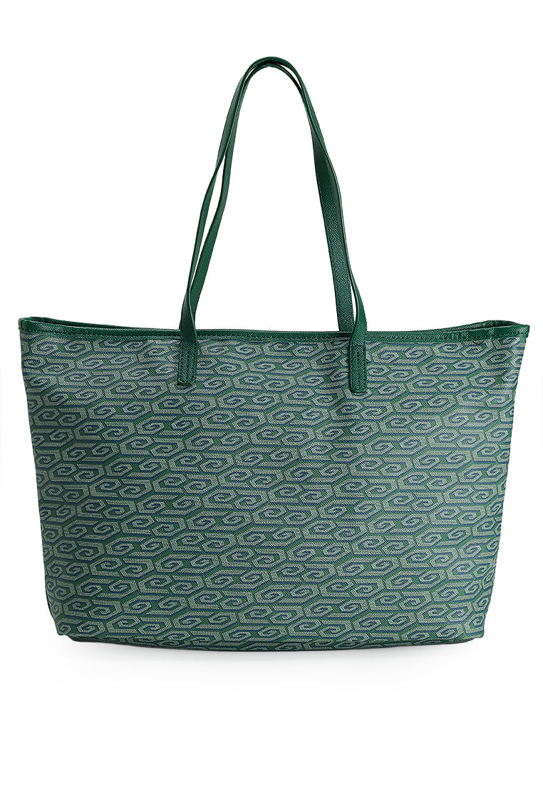 THE NIRA TOTE - PINE GREEN [REJECT]