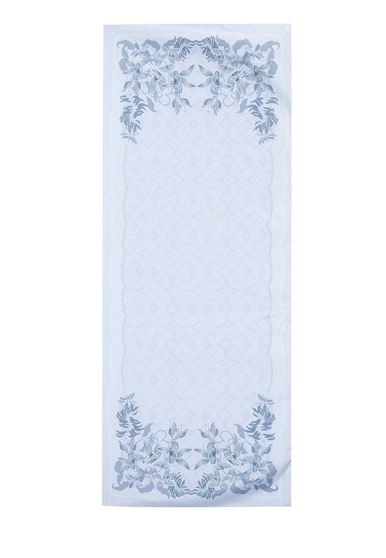 Angela Shawl - Light Blue Monochrome