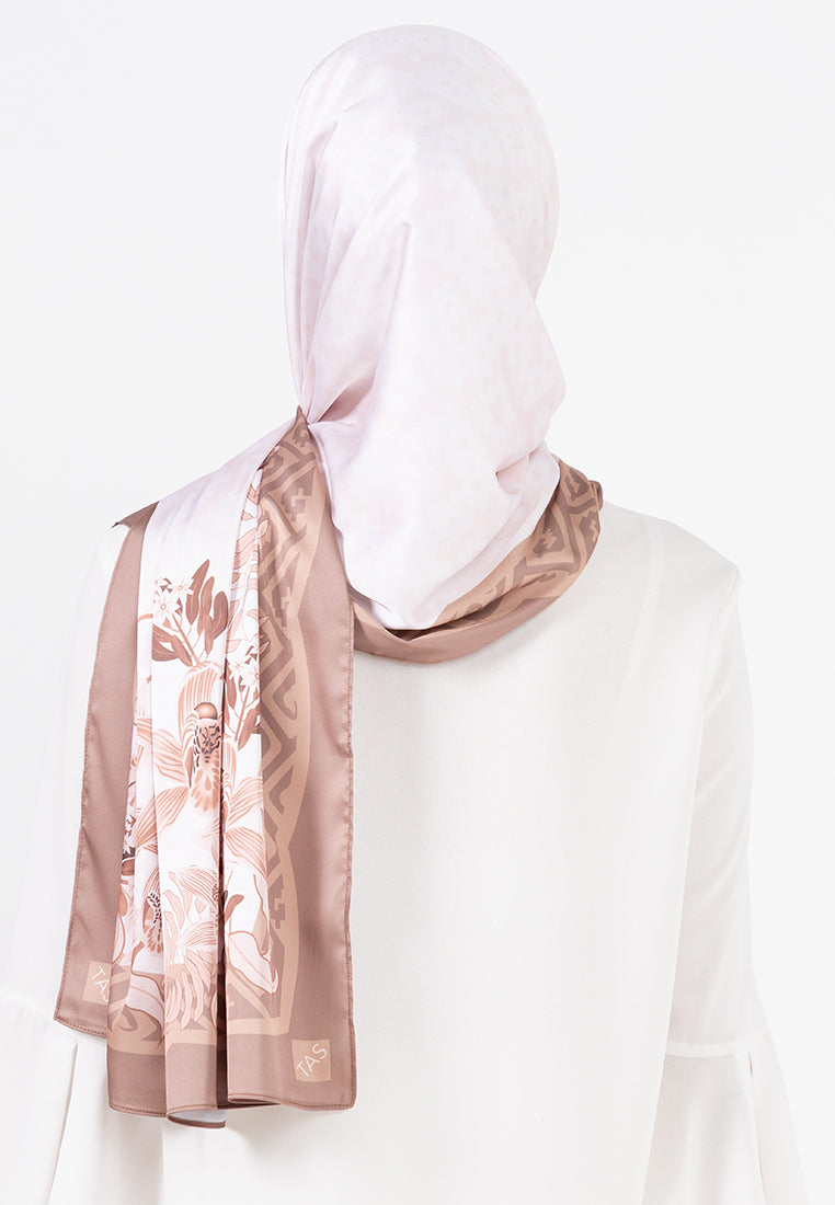 Angela Shawl - Light Brown Monochrome